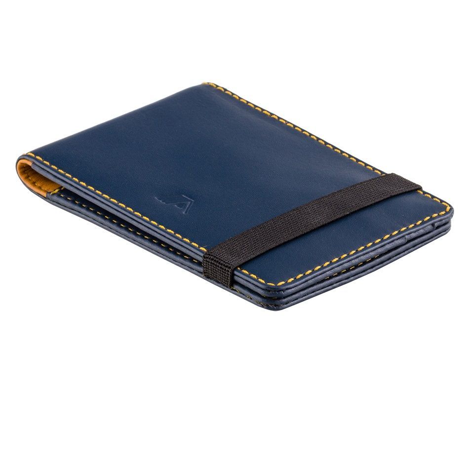 A-SLIM Leather Wallet Kihaku - Blue